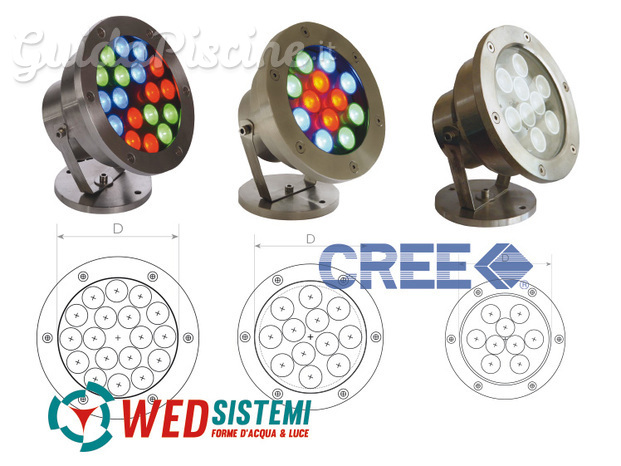 Fari a 3, 9, 12 o 18 Led - Wed Sistemi