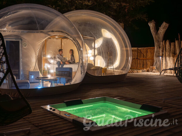 Vasca idromassaggio interrata, Glamping Incanto - Lido di Savio (RA)
