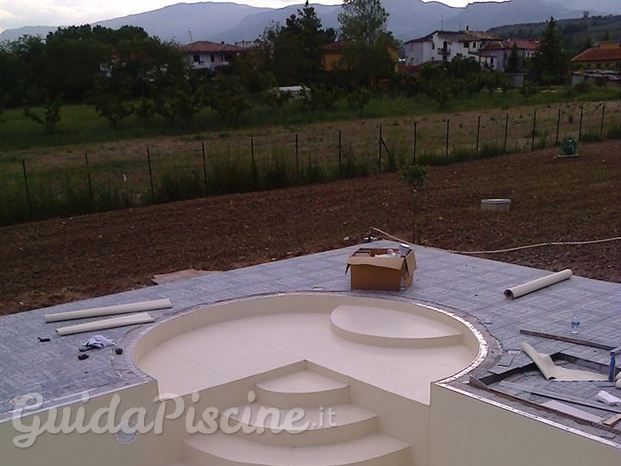 Posa rivestimento membrana Pvc saldata in opera