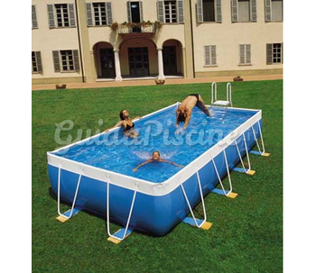 Piscina Fuoriterra Modello Laghetto Azur 2000 Palbo Piscine