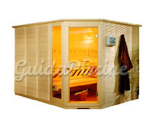 Sauna massiccia Komfort con angolo di entrata e stufa Catalogo ~ ' ' ~ project.pro_name